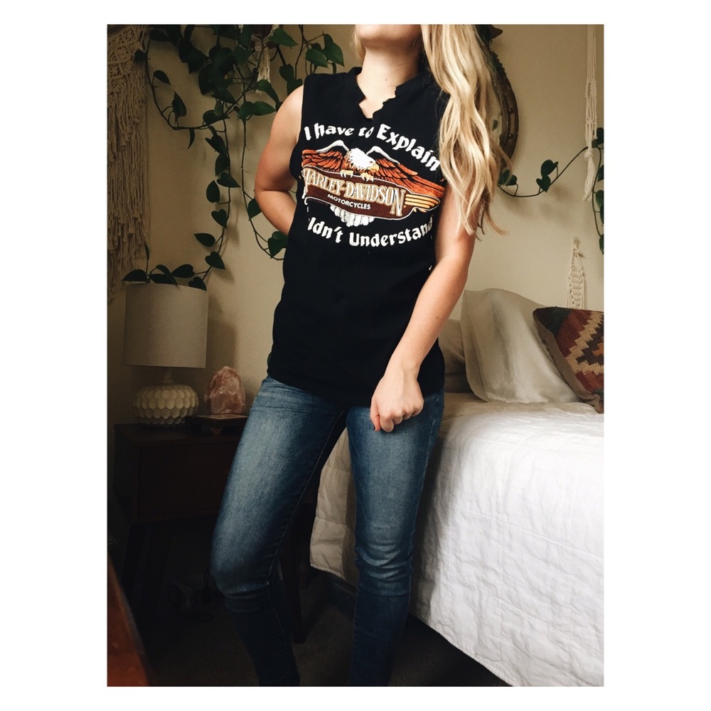 Vintage Harley Davidson tank